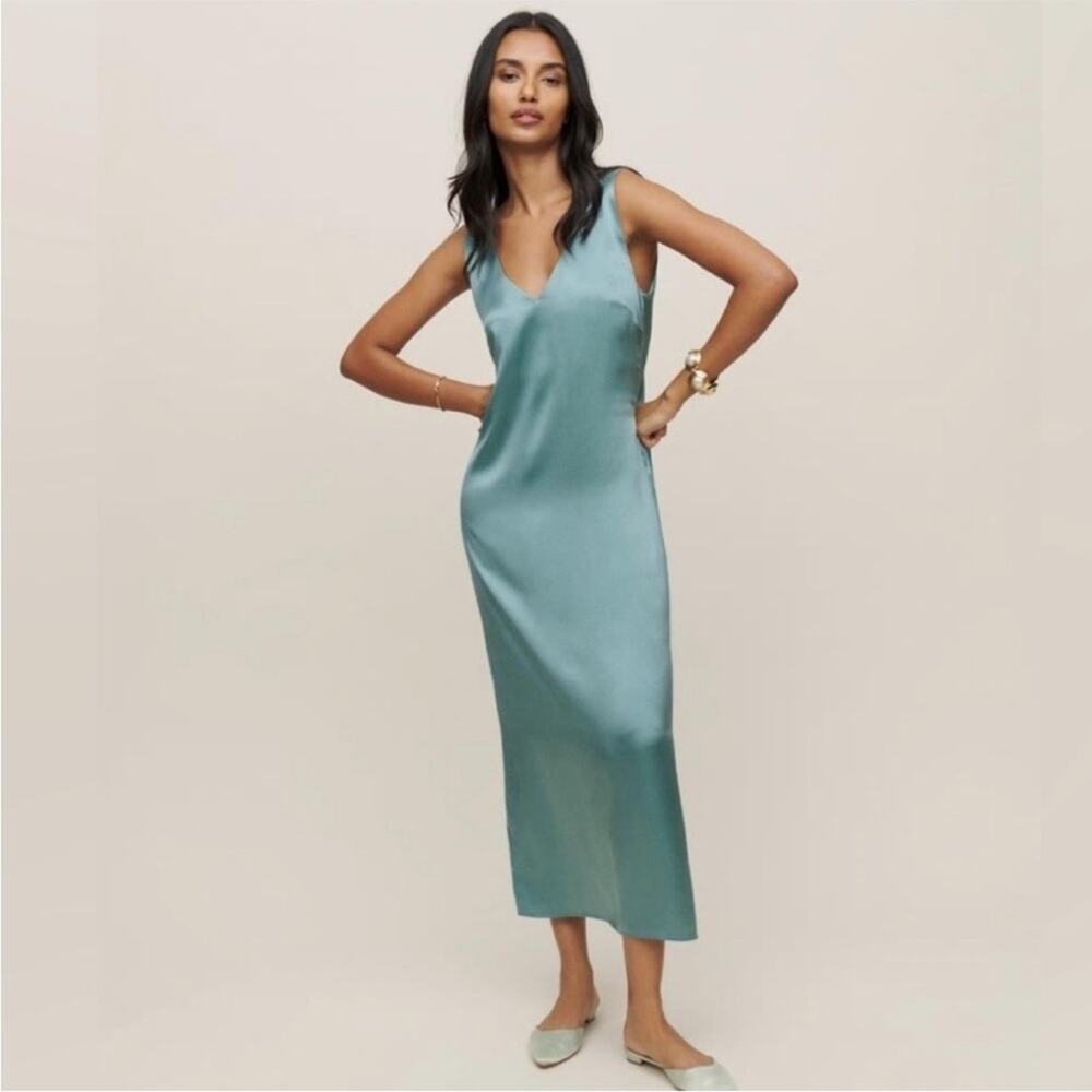 Reformation Lian Silk Dress S